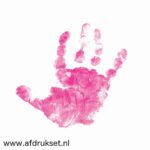 roze baby handafdruk