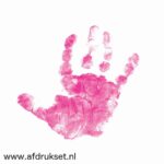 roze baby handafdruk