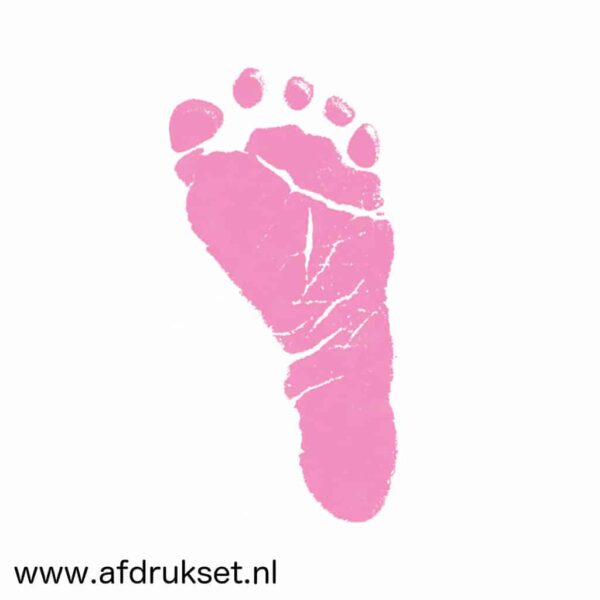 baby voetafdruk maken