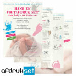 baby voetafdruk en handafdruk afdrukset