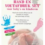 baby voetafdruk set