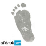 inktloos voetafdruk baby maken