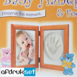 baby handafdruk fotolijst